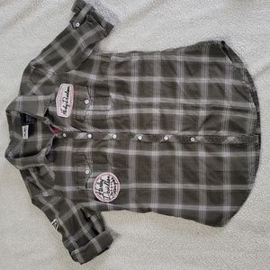 Ladies Harley Davidson Plaid Top, Size Small
